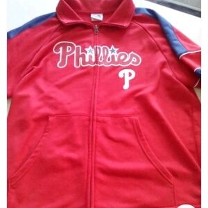 Majestic Kids Red and Blue Phillies Jacket